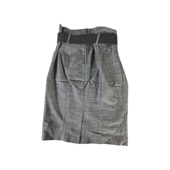 Elegant Gray Skirt with Black Details - Picture 2 of 3